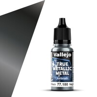 Vallejo True Metallic Airbrush Obsidian Black - True Metallic Metal