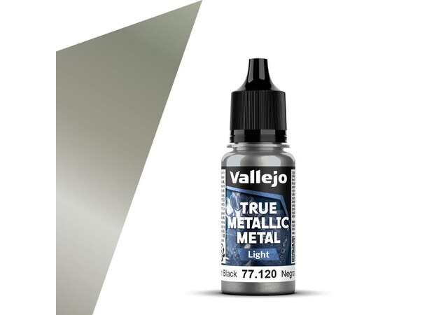 Vallejo True Metallic Light Obsidian Black - True Metallic Metal 