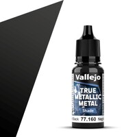 Vallejo True Metallic Shade Obsidian Black - True Metallic Metal