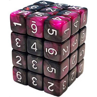 D6 12mm Dice Purple Swirl - 36 st Green Stuff World