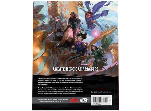 D&D 2024 Players Handbook Dungeons & Dragons 