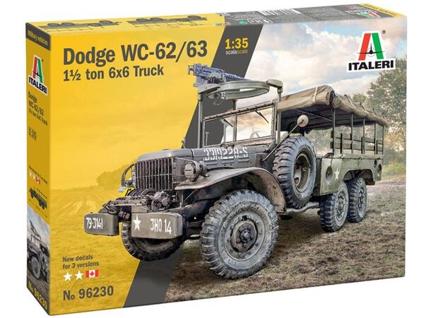 Dodge WC62/63 1.5 ton 6x6 Truck Italeri 1:35 Byggsats 