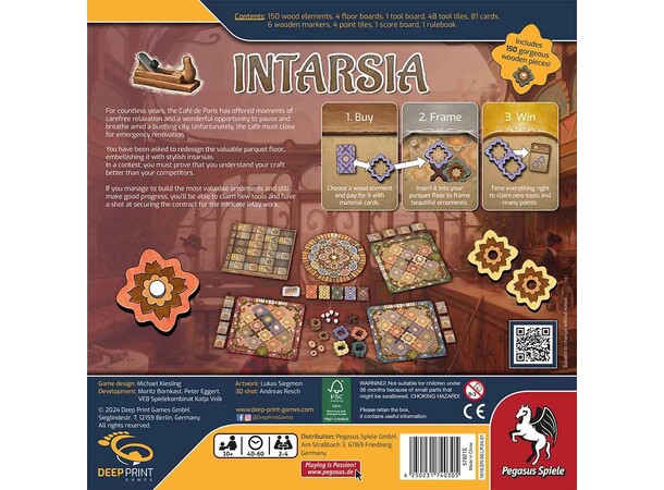 Intarsia Brädspel 