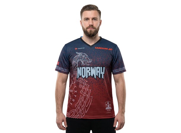 Landslagsdräkt Warhammer Norge 2026 XXL Storlek 12, V-Krage, Regular Fit 