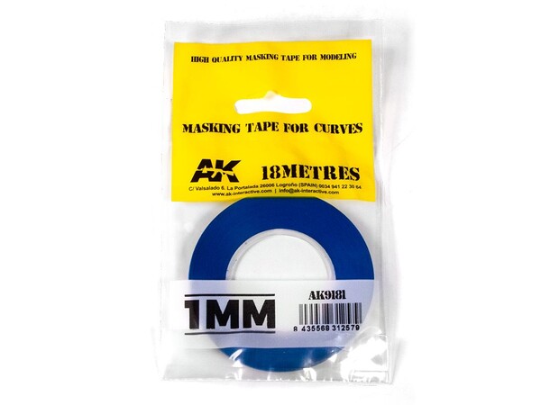 Masking Tape for Curves 1mm AK Interactive 