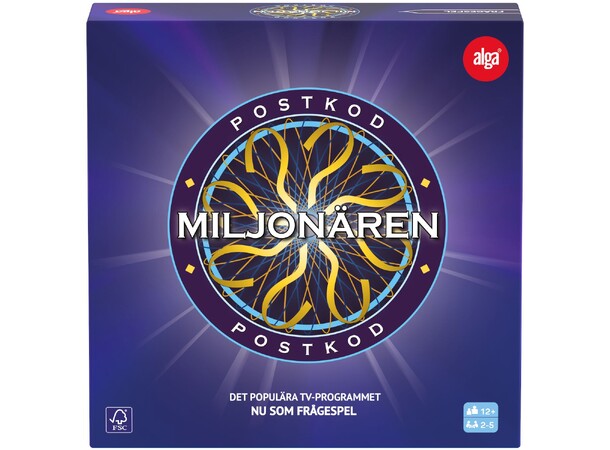Postkodmiljonären Brädspel Svensk utgåva 
