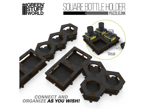 Square Bottle Holder for Cement Glue Green Stuff World 