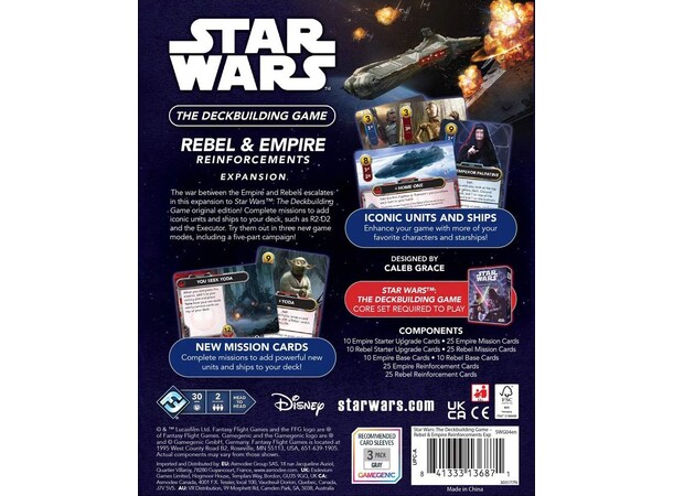 Star Wars DBG Rebel & Empire Expansion The Deck building Game Reinforcements 