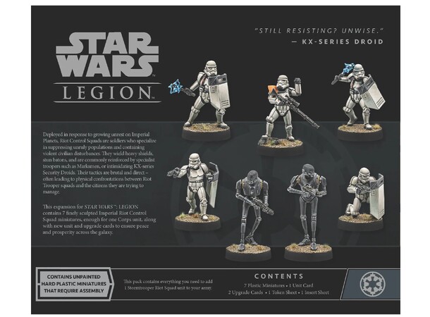 Star Wars Legion Imperial Riot Control Expansion till Star Wars Legion 