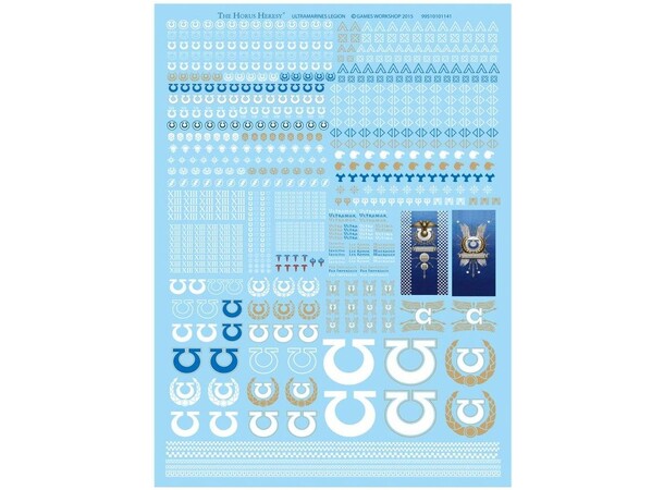 Ultramarines Legion Transfer Sheet The Horus Heresy 