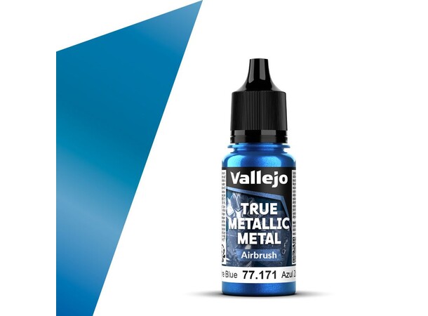 Vallejo True Metallic Airbrush Sapphire Blue - True Metallic Metal 