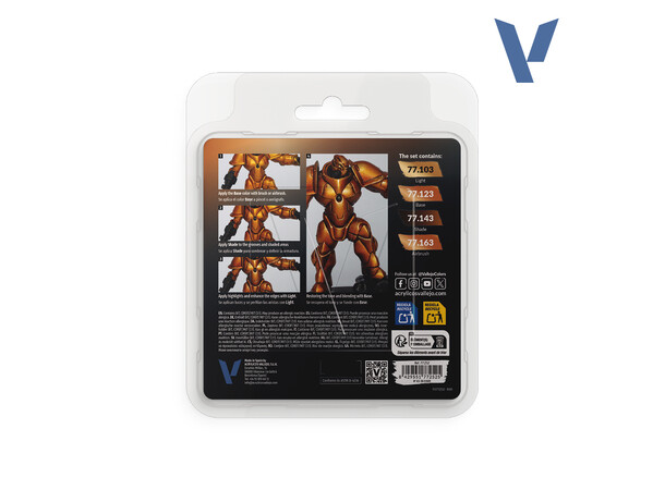 Vallejo True Metallic Set Imperial Gold True Metallic Metal 