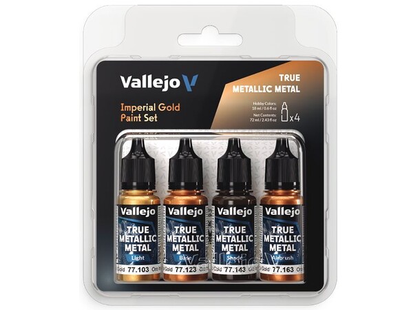 Vallejo True Metallic Set Imperial Gold True Metallic Metal 