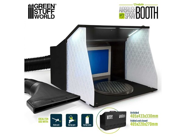 Airbrush Spray Booth - Med LED-belysning Green Stuff World 