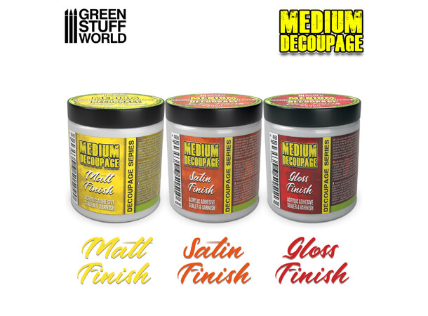 Decoupage Medium Matt 250ml Green Stuff World 