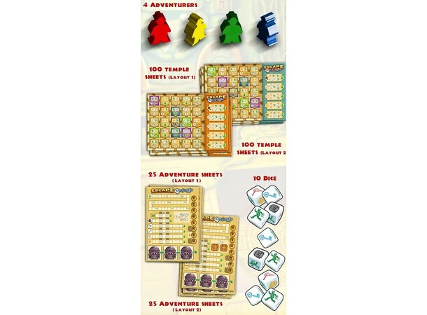 Escape Roll & Write Brädspel 