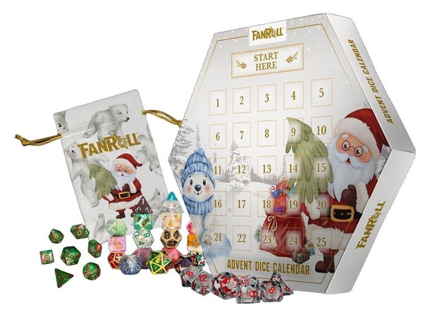 FanRoll Advent Calendar Holiday Dice 26 Advent Calendar 