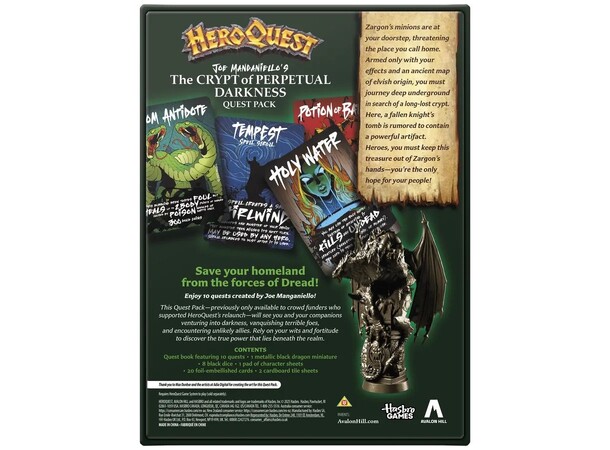 HeroQuest Crypt of Perpetual Darkness Expansion till HeroQuest 