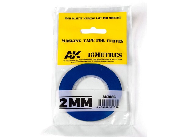 Masking Tape for Curves 2mm AK Interactive 