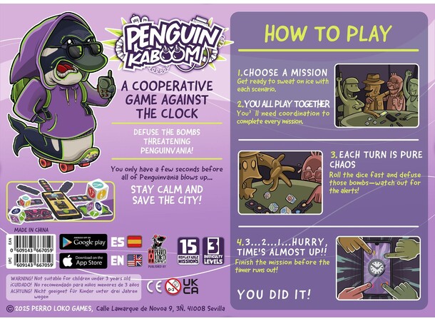 Penguin Kaboom Brädspel 