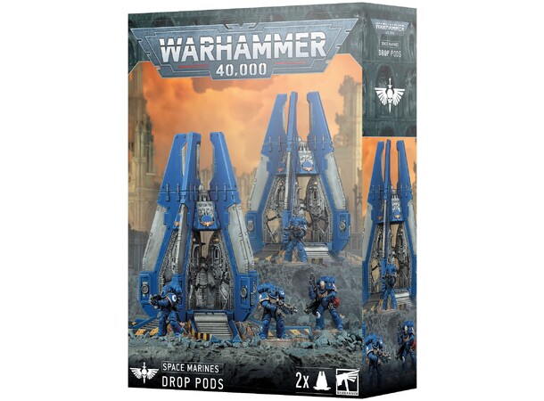 Space Marines Drop Pods Warhammer 40K 