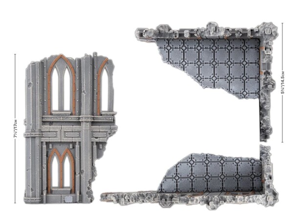 Terräng Hab Block Large Ruins Battlefield in a Box - Gothic Sector 
