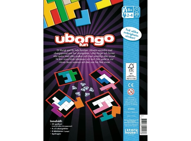 Ubongo Fun Brädspel Svensk utgåva 