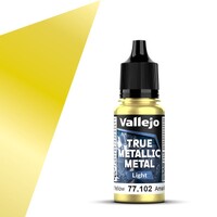 Vallejo True Metallic Light Radiant Yellow - True Metallic Metal