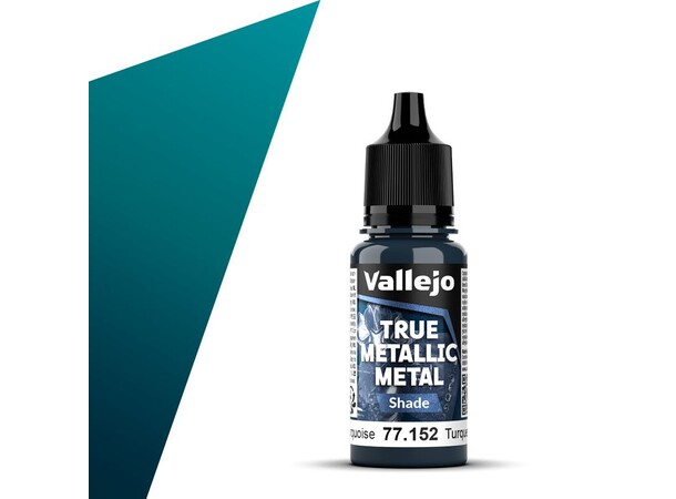 Vallejo True Metallic Shade Hydra Turquoise - True Metallic Metal 