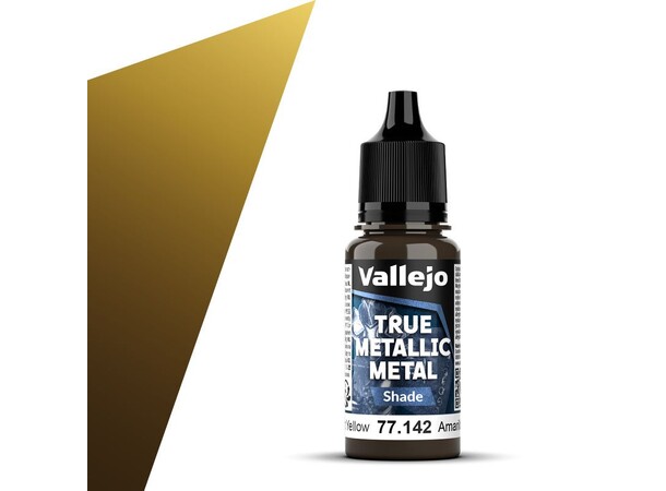 Vallejo True Metallic Shade Radiant Yellow - True Metallic Metal 