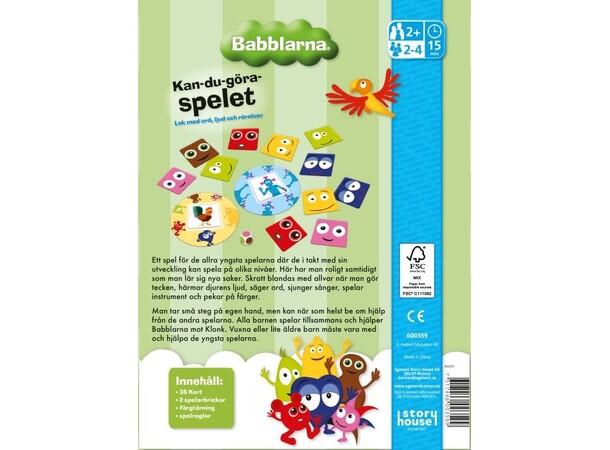Babblarna Kan du göra spelet Brädspel Svensk utgåva 