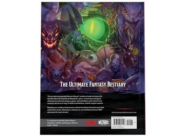D&D 2025 Monster Manual Dungeons & Dragons 
