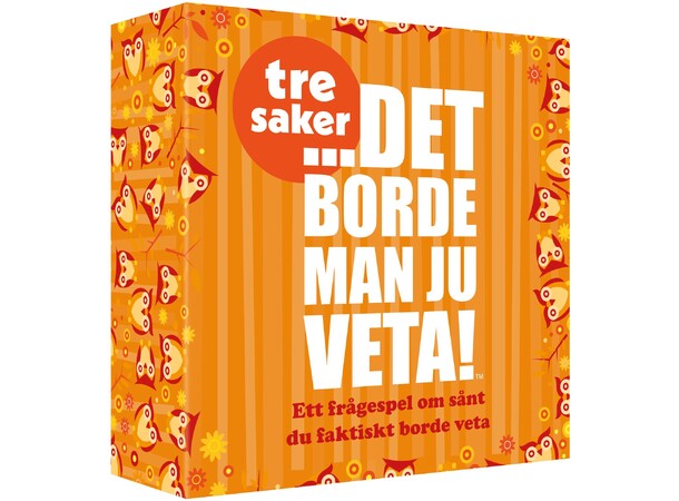 Det borde man ju veta 3 saker Partyspel Svensk utgåva 