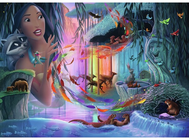 Disney Castle Pocahontas 1000 bitar Ravensburger Puzzle Pussel 