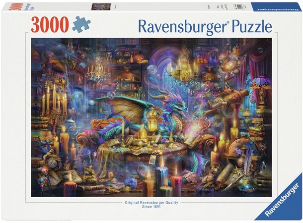 Dragons Library 3000 bitar Pussel Ravensburger Puzzle 