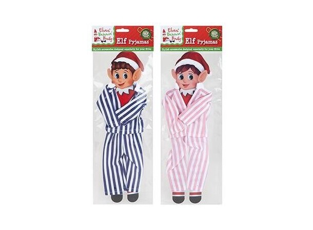 Elf on the Shelf Pyjamas - 1 st Assorterad färg - Blå/Rosa 