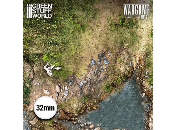 Neoprene Mat 22x32 Duskriver Meadows Green Stuff World - 56 x 76 cm 