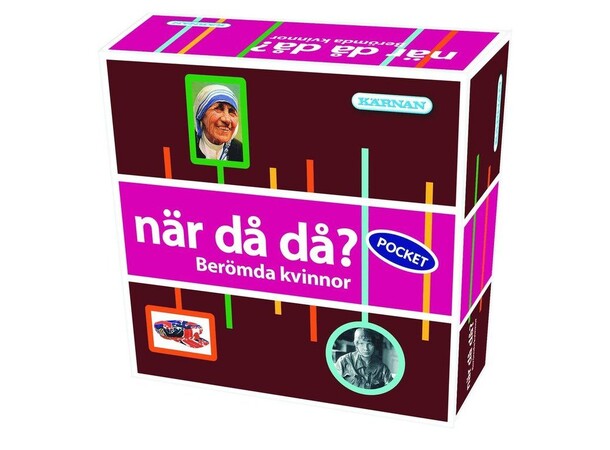 När då då Pocket Berömda kvinnor Frågspel - Svensk utgåva 