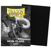 Sleeves Matte Non-Glare Black Dragon Shield - 63x88mm