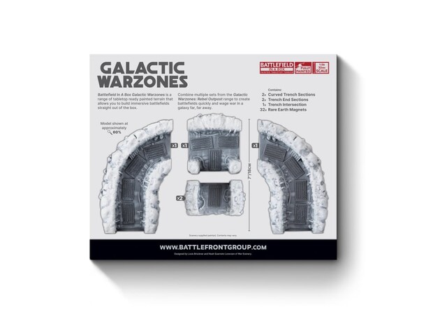 Terräng Rebel Outpost Trenchlines Exp Battlefield in a Box - Galactic Warzones 