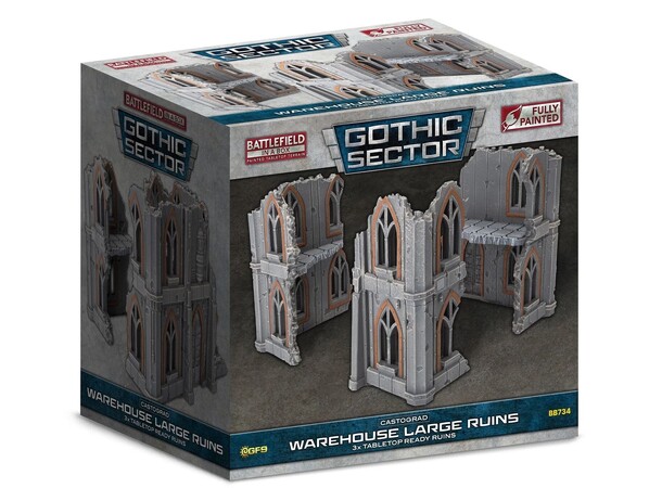 Terräng Warehouse Big Ruins Battlefield in a Box - Gothic Sector 