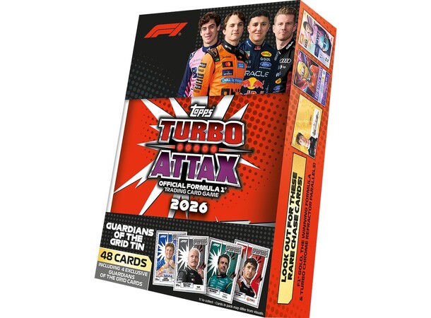 Turbo Attax 2026 Mega Tin #1 SVART - Topps Formula 1 