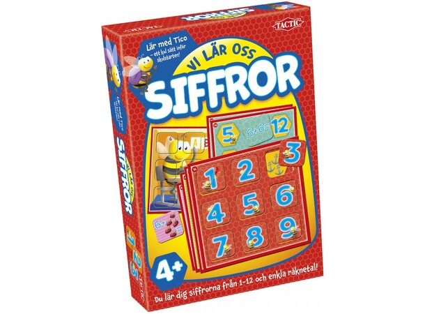 Vi lär oss siffror Brädspel Svensk utgåva 