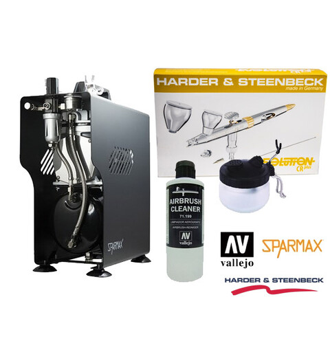 Airbrush Startpakke PREMIUM - Komplett Alt du trenger for å komme igang