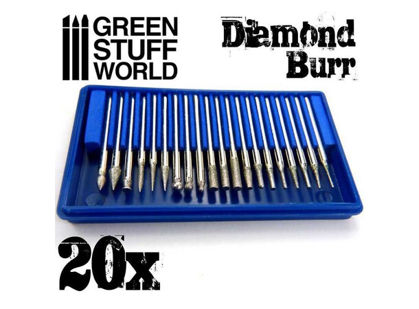 Diamond Burr Set (20 st) Green Stuff World 
