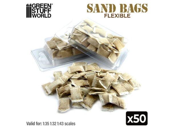 Flexible Sandbags x50 Green Stuff World 