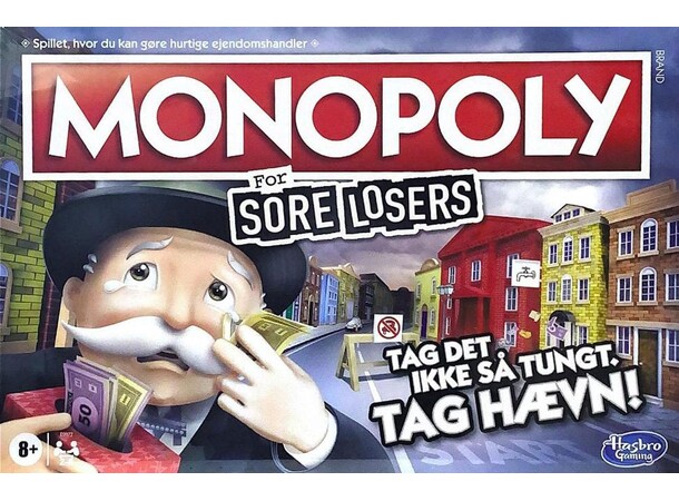 Monopoly Sore Losers - DANSK 