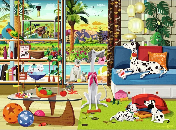 Pets of Palm Springs 500 bitar Pussel Ravensburger Puzzle 