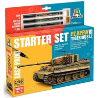 Pz. kpfw VI Tiger I Ausf. E Starter Set Italeri 1:56 Byggsats
