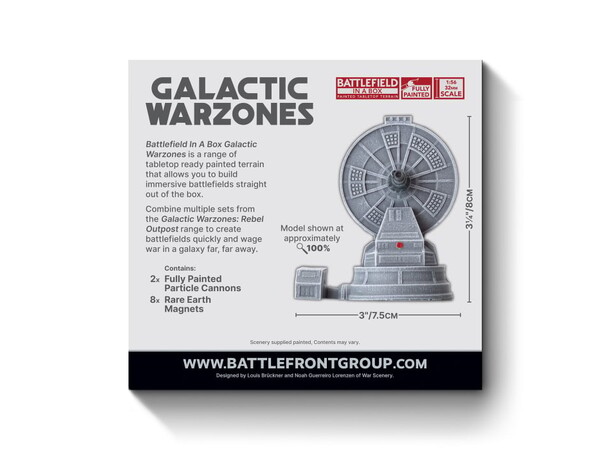 Terräng Rebel Outpost Particle Cannons Battlefield in a Box - Galactic Warzones 